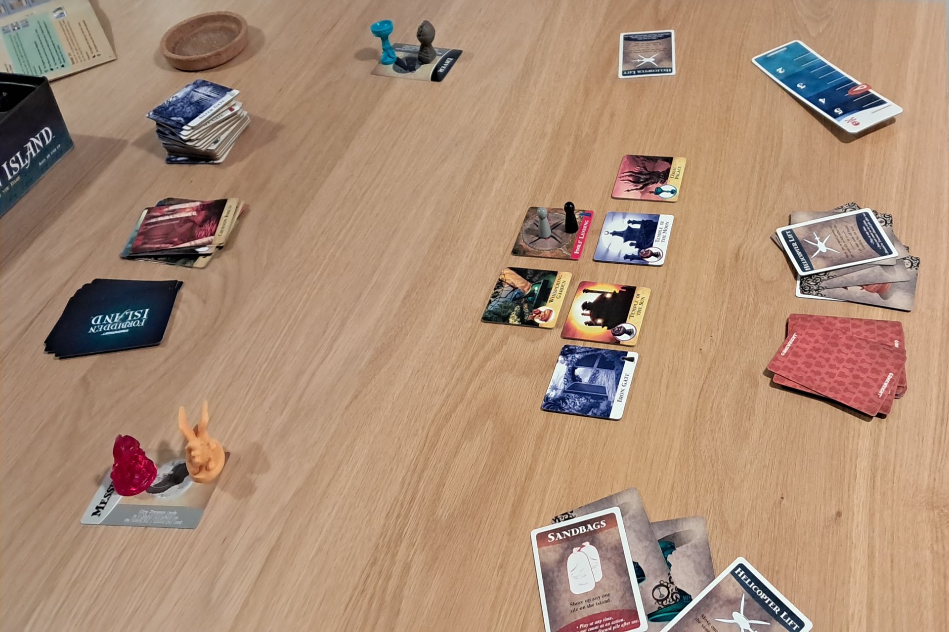 Here's what's left...we managed to secure the treasures and escape the island! We won!