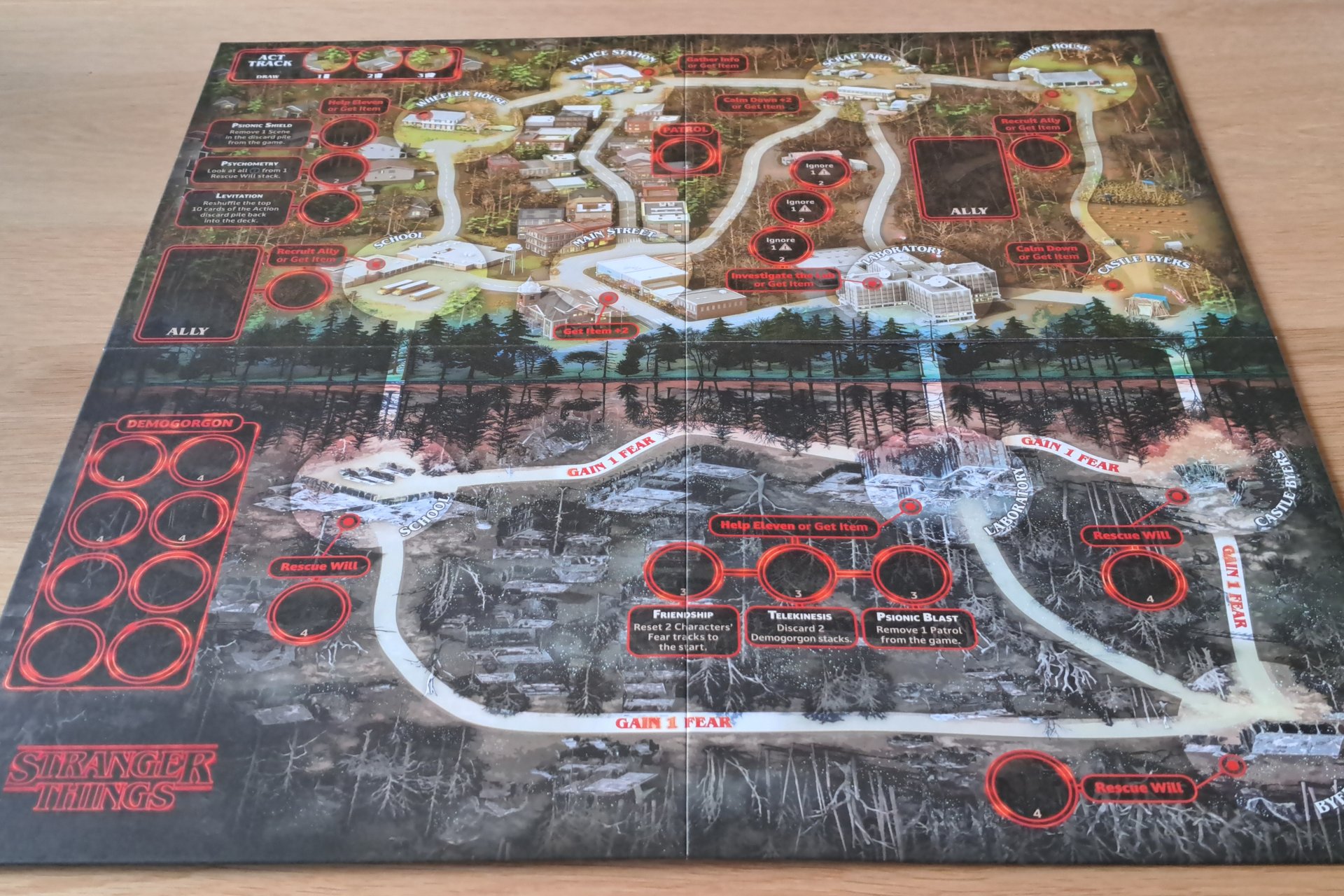 Stranger Things Season 1 game board