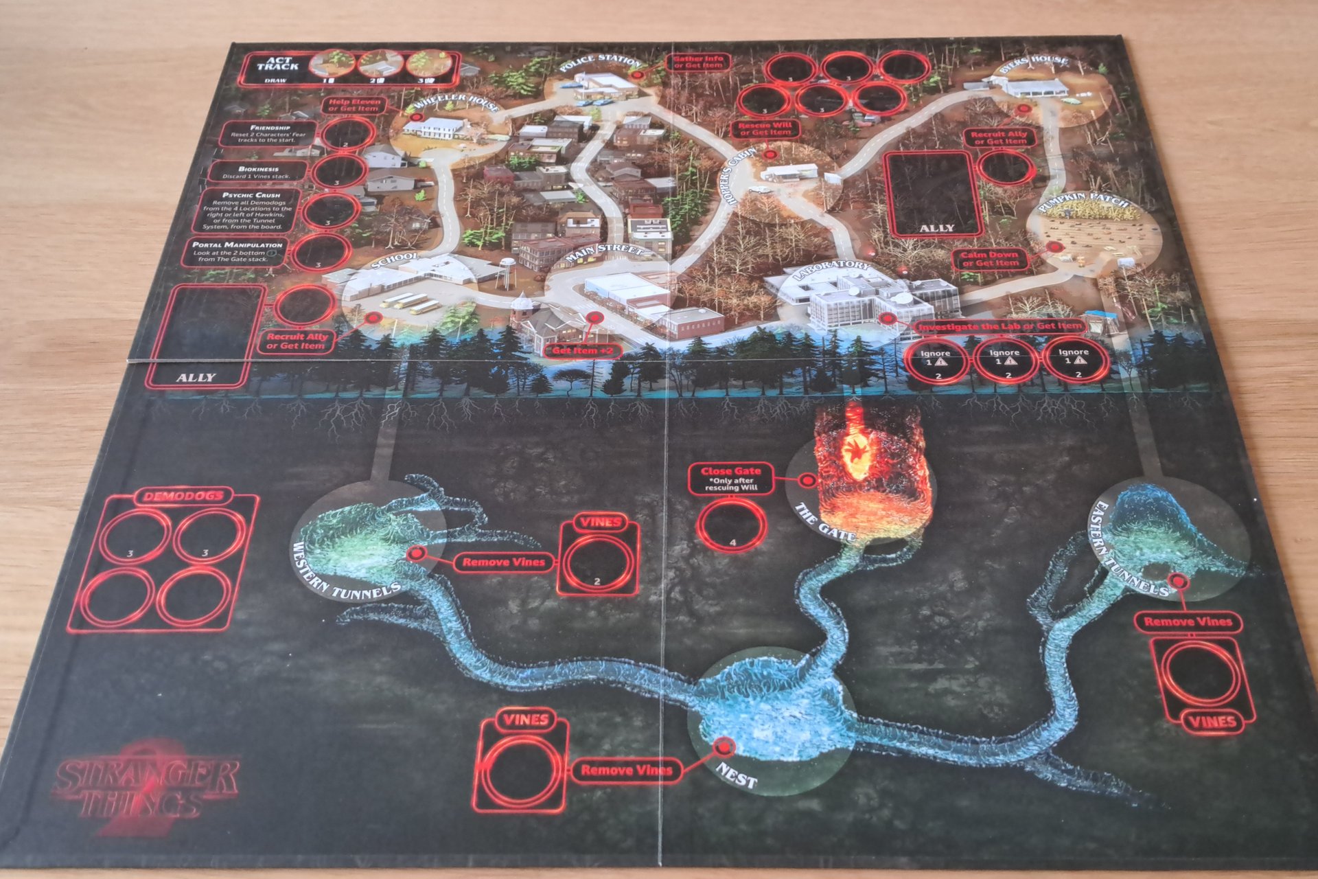 Stranger Things Season 1 game board