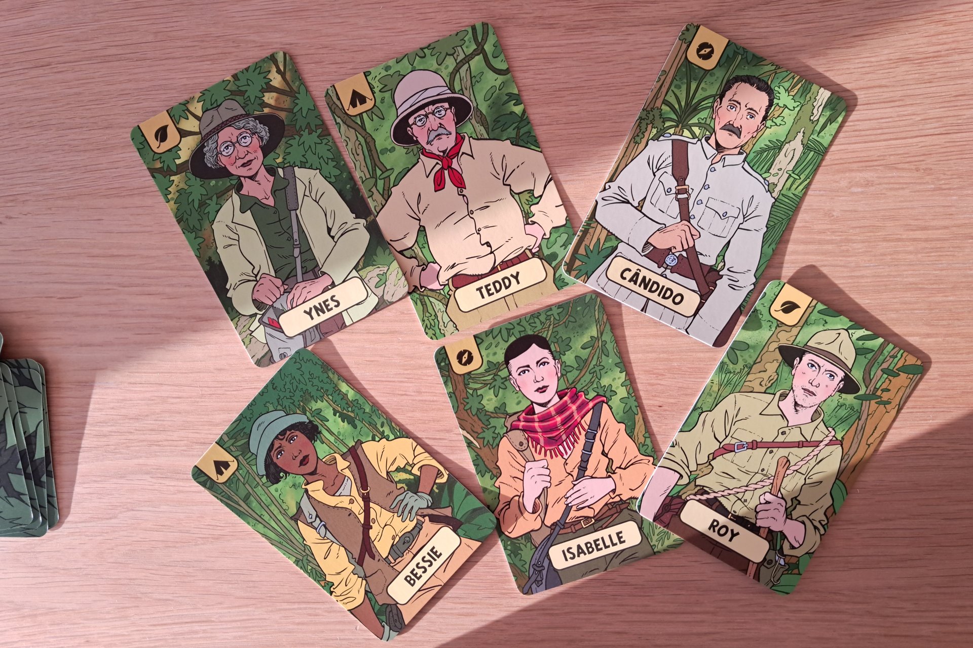 Six Explorer Cards.
