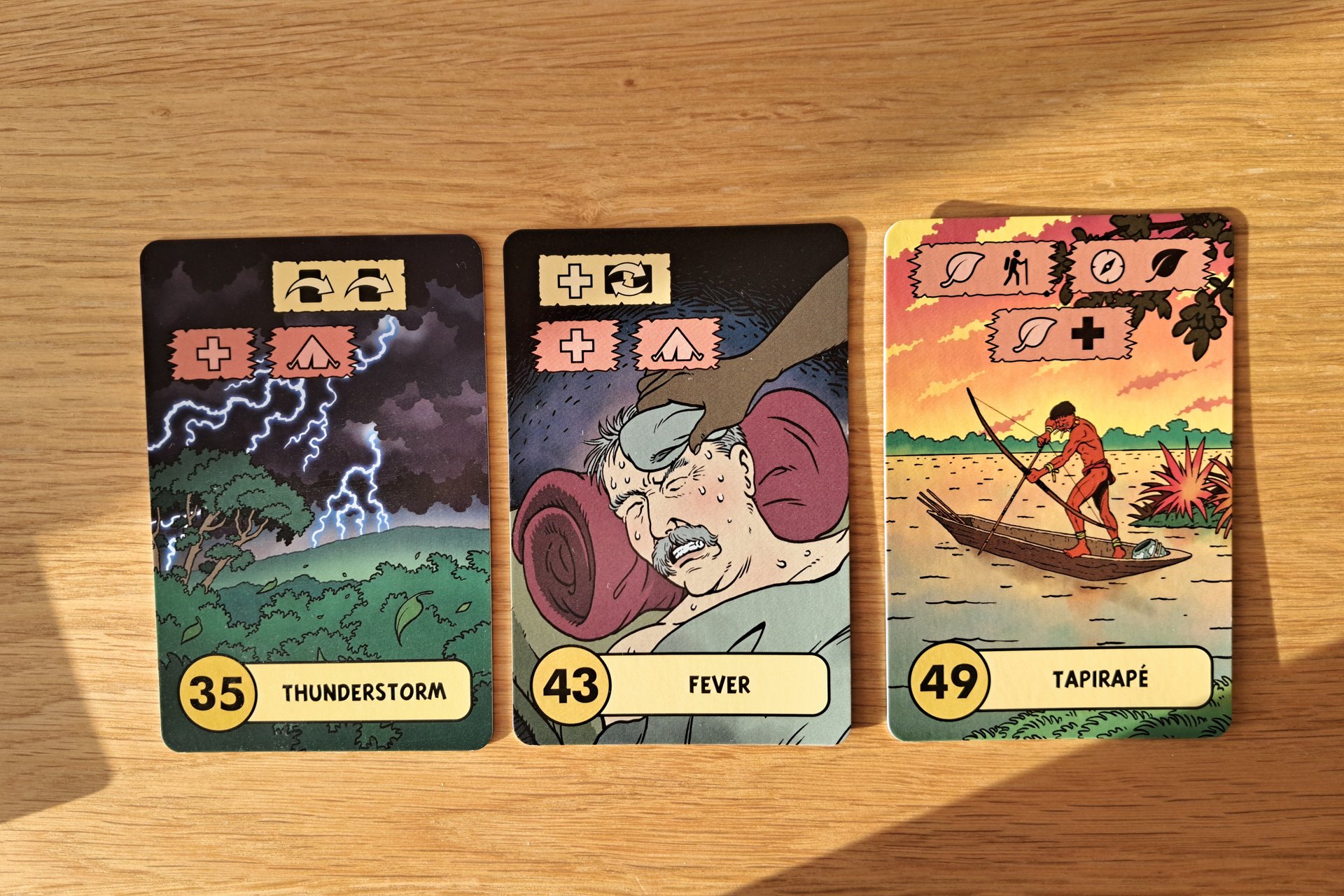 Three Adventure Cards.