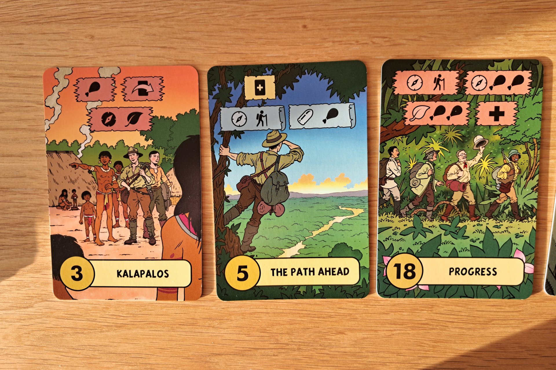 Three Adventure Cards.